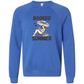 Booked for the Summer - Sponge Fleece Raglan Sweatshirt - Blues, Greens, Purple, and Black