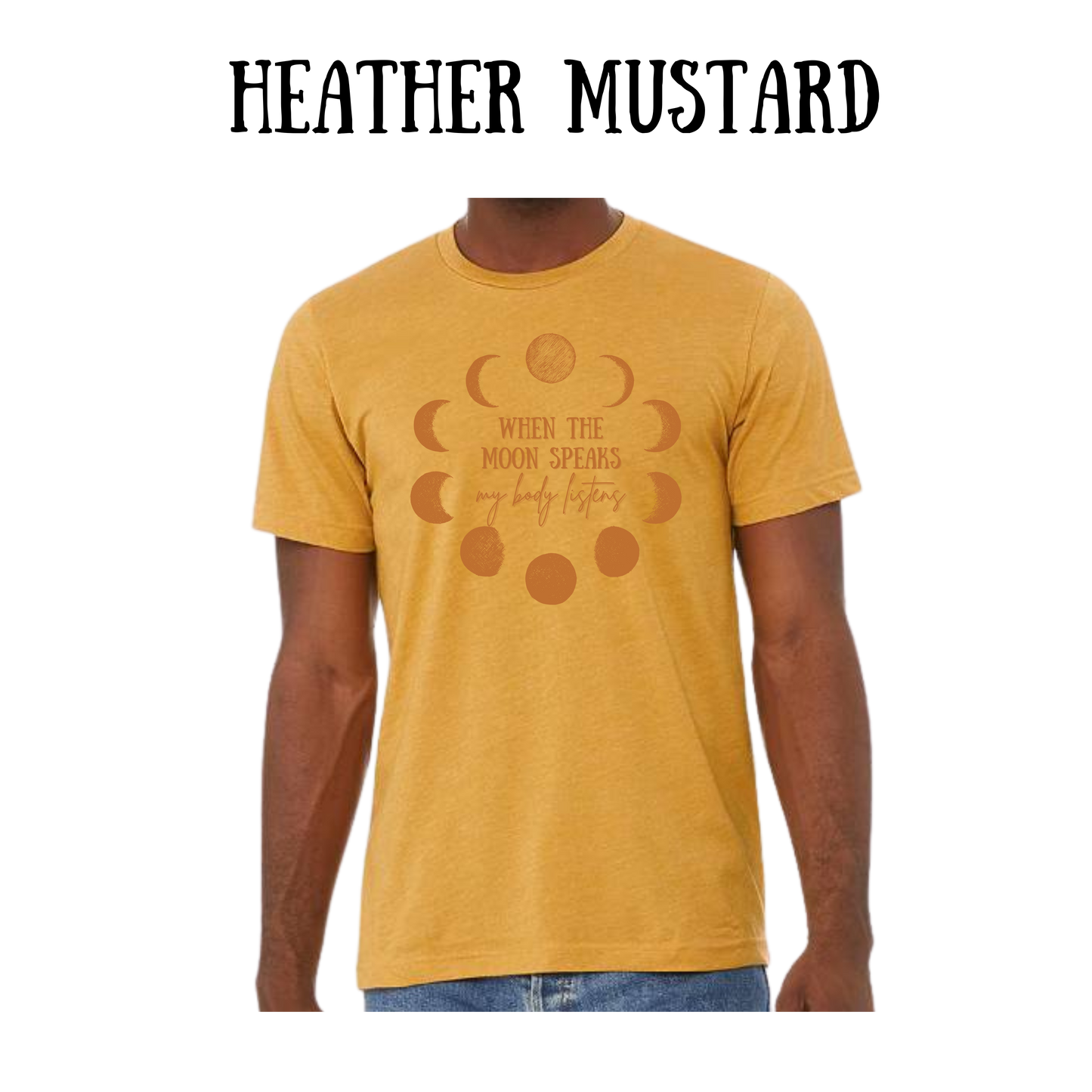BP - When The Moon Speaks - unisex tee - yellows, oranges, reds