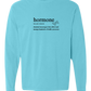 Hormone - Comfort Colors - Heavyweight Long Sleeve Tee - Blues & Greens