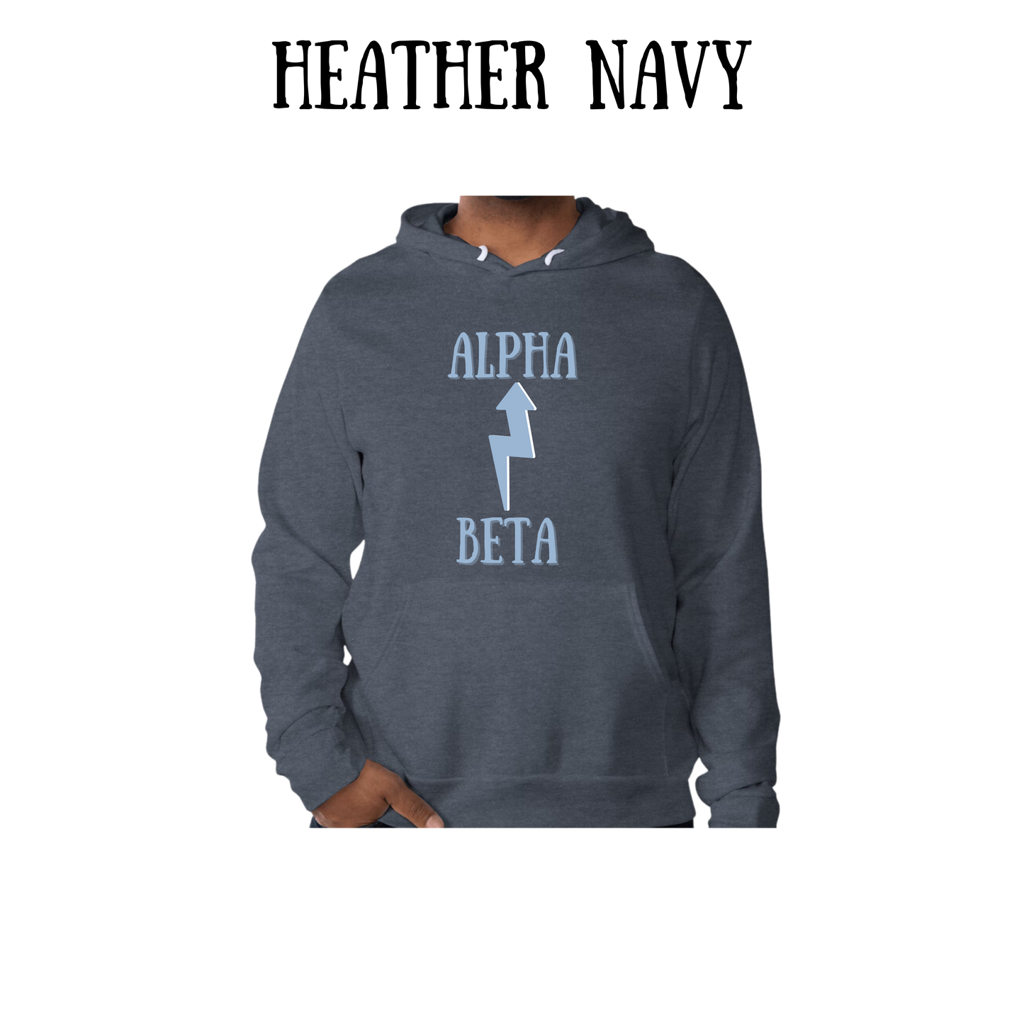 Beta to Alpha - Sponge Fleece Hoodie - Blues, Purples