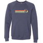 On Island Time - Sponge Fleece Raglan Sweatshirt - Blues, Greens, Purple, and Black