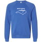 Kella McLean - Sponge Fleece Raglan Sweatshirt - Blues, Greens, Purple, and Black