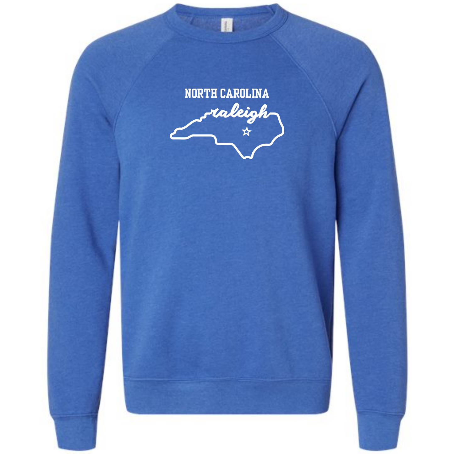 Kella McLean - Sponge Fleece Raglan Sweatshirt - Blues, Greens, Purple, and Black