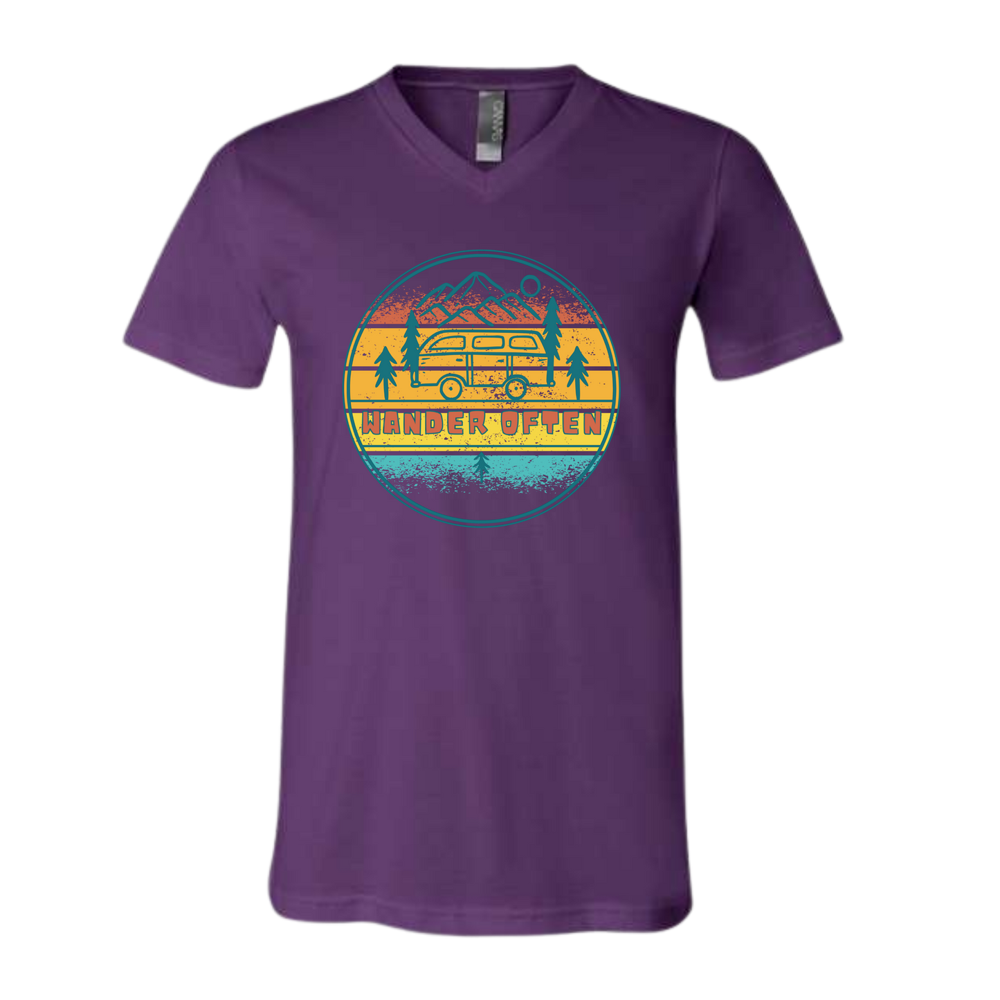 Wander Often - Bella+Canvas - Unisex V-Neck - Assorted Colors