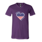 One Nation One Heart - Bella+Canvas - Unisex V-Neck - Assorted Colors