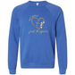 Not Perfect Just Forgiven - Sponge Fleece Raglan Sweatshirt - Blues, Greens, Purple, and Black