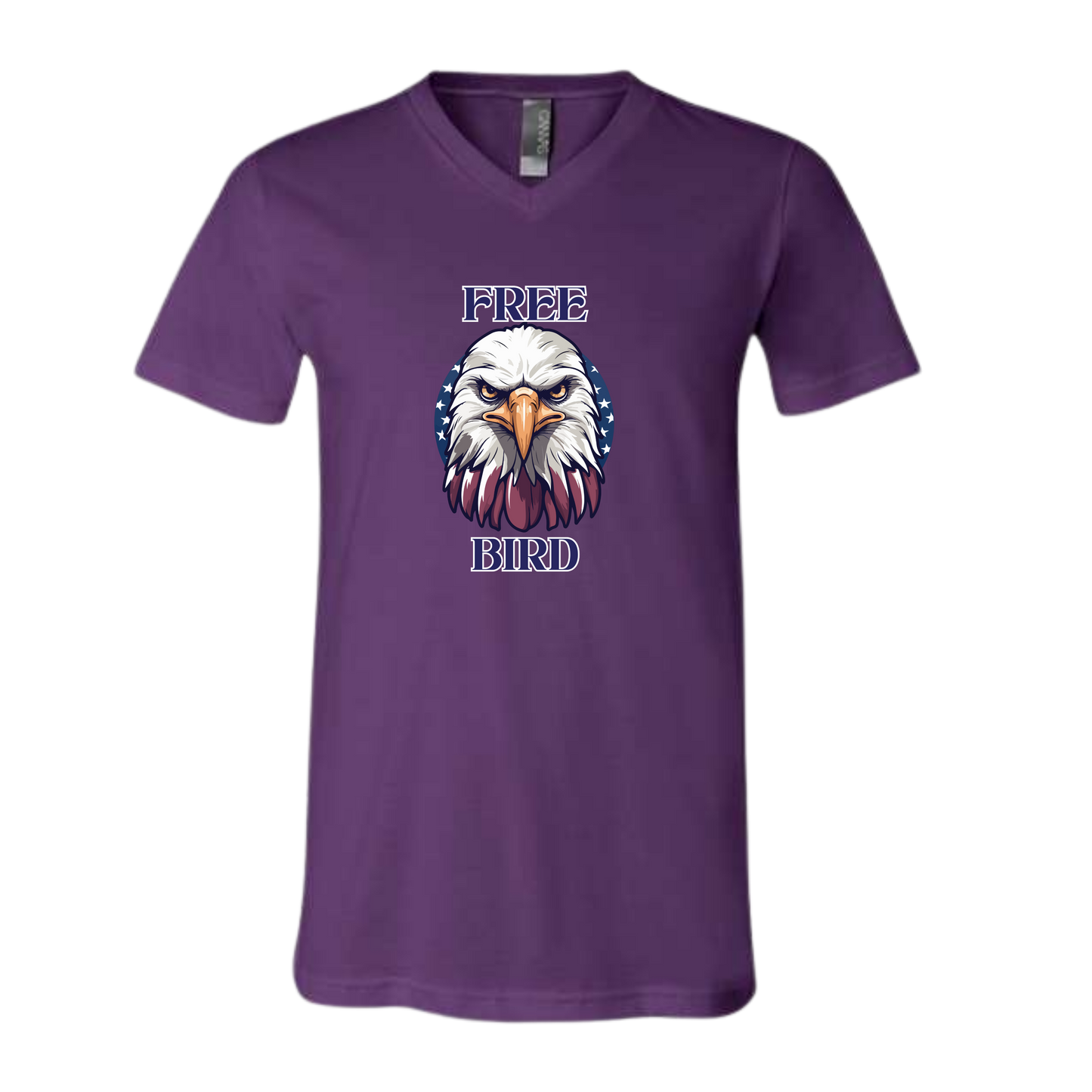 Free Bird - Bella+Canvas - Unisex V-Neck - Assorted Colors