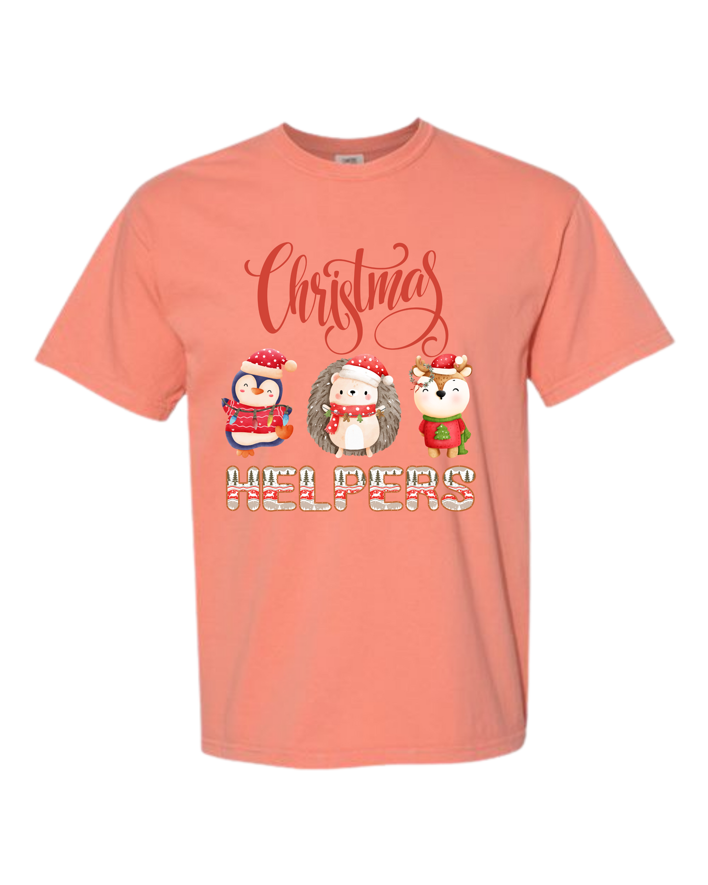 Christmas Helpers - Comfort Colors - Heavyweight Unisex Tee - Yellows, Oranges