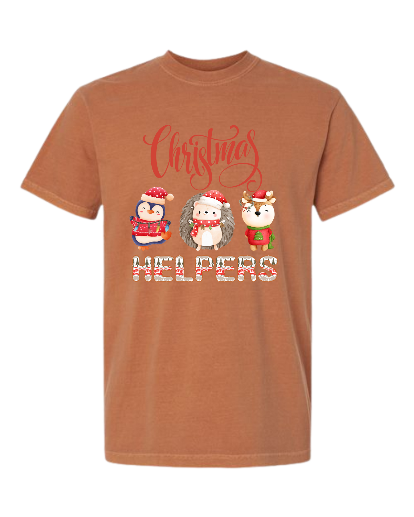 Christmas Helpers - Comfort Colors - Heavyweight Unisex Tee - Yellows, Oranges