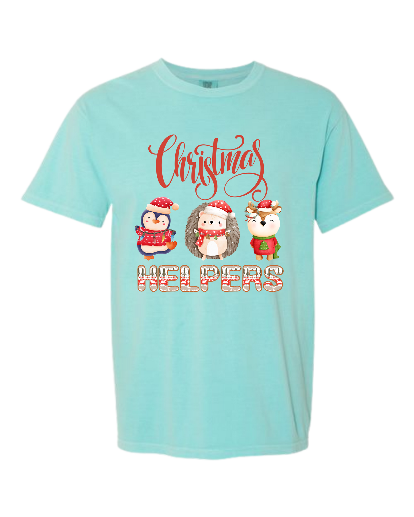 Christmas Helpers - Comfort Colors - Heavyweight Unisex Tee - Greens