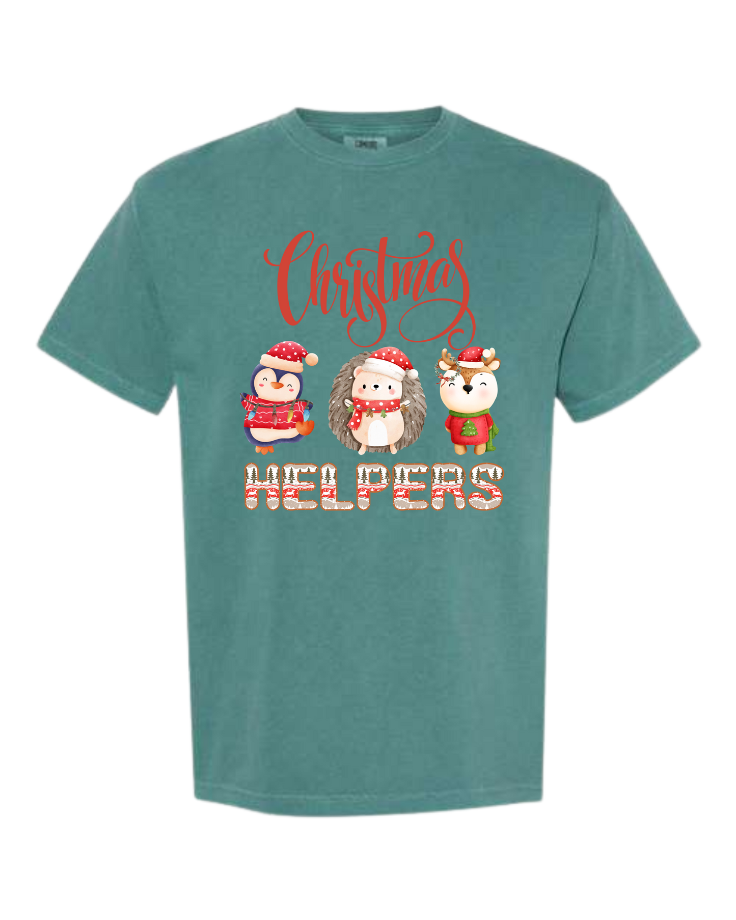 Christmas Helpers - Comfort Colors - Heavyweight Unisex Tee - Greens