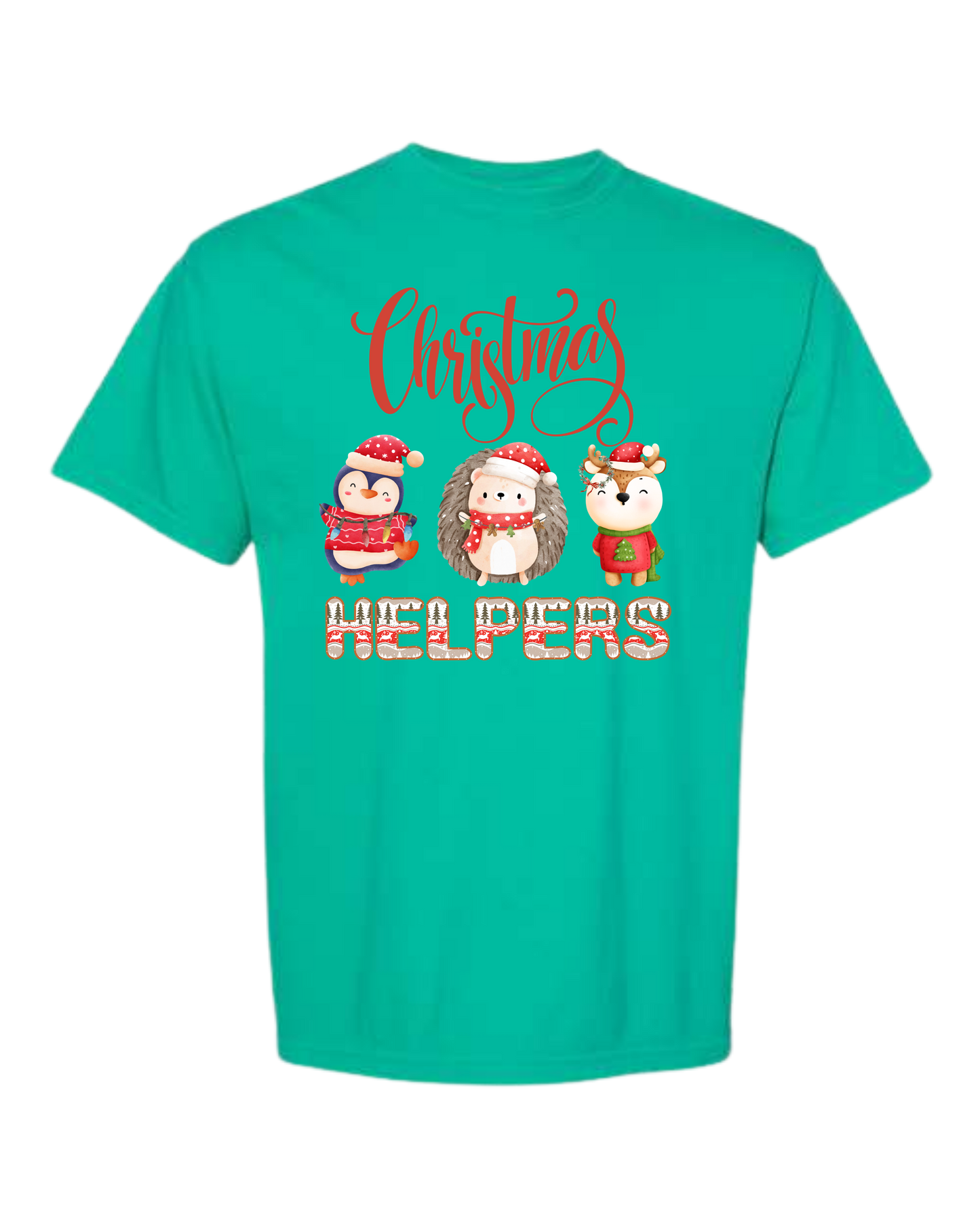 Christmas Helpers - Comfort Colors - Heavyweight Unisex Tee - Greens