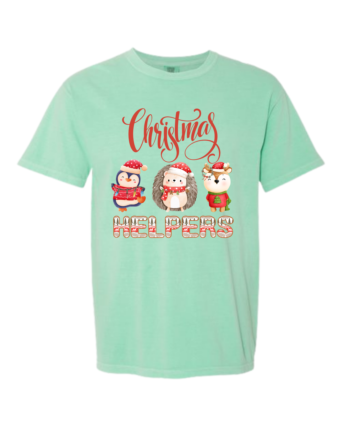 Christmas Helpers - Comfort Colors - Heavyweight Unisex Tee - Greens