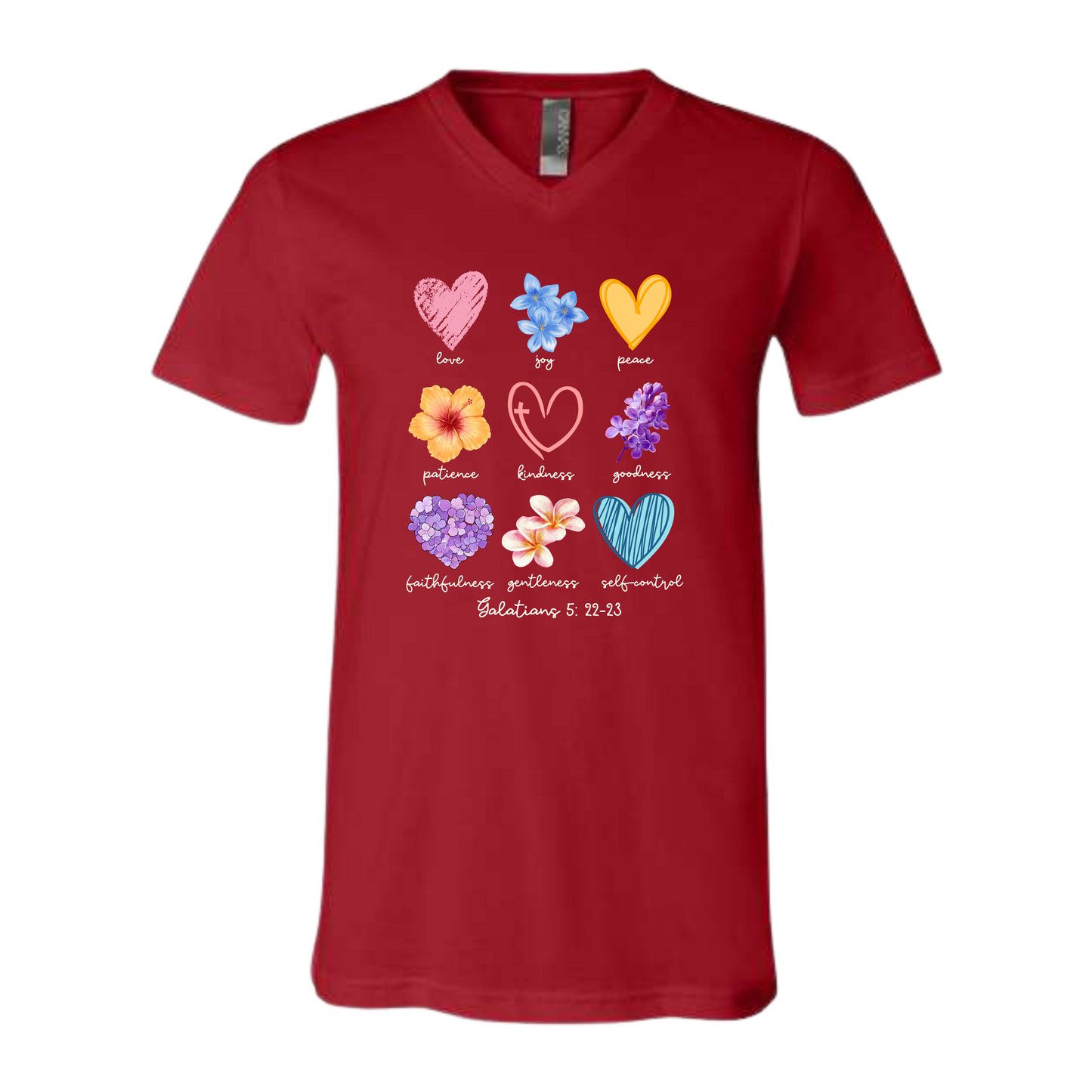 Galatians 5 - Spring - Bella+Canvas - Unisex V-Neck - Assorted Colors
