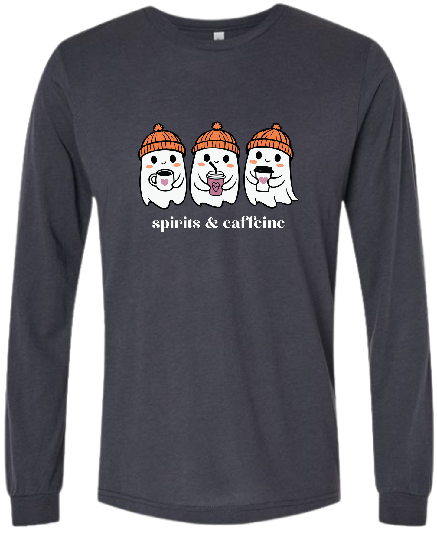 Spirits & Caffeine - Unisex Long Sleeve - Neutral Colors