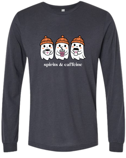 HP - Spirits & Caffeine - Unisex Long Sleeve - Neutral Colors