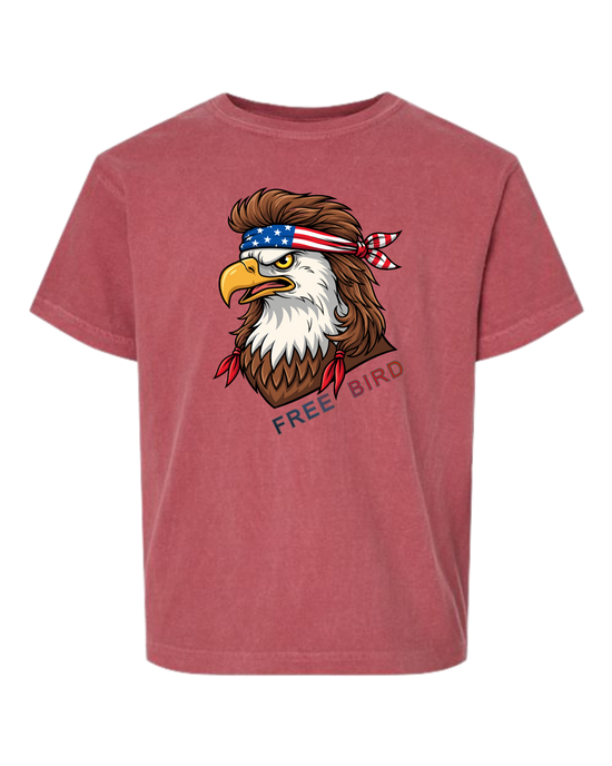 Rockin Free Bird - Comfort Colors - Heavyweight Youth Tee - Assorted Colors