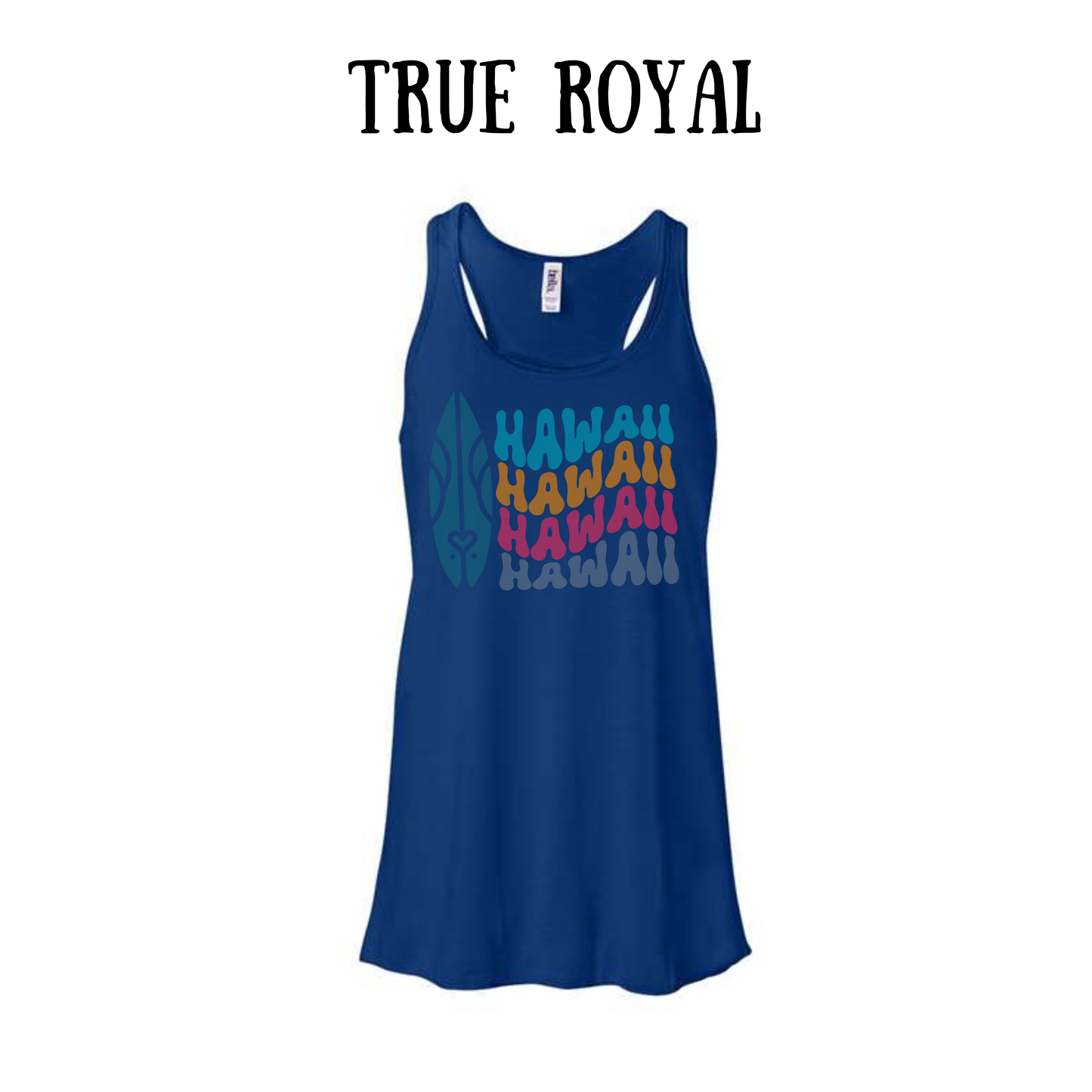 VP - Hawaii - Women's Flowy Racerback Tank