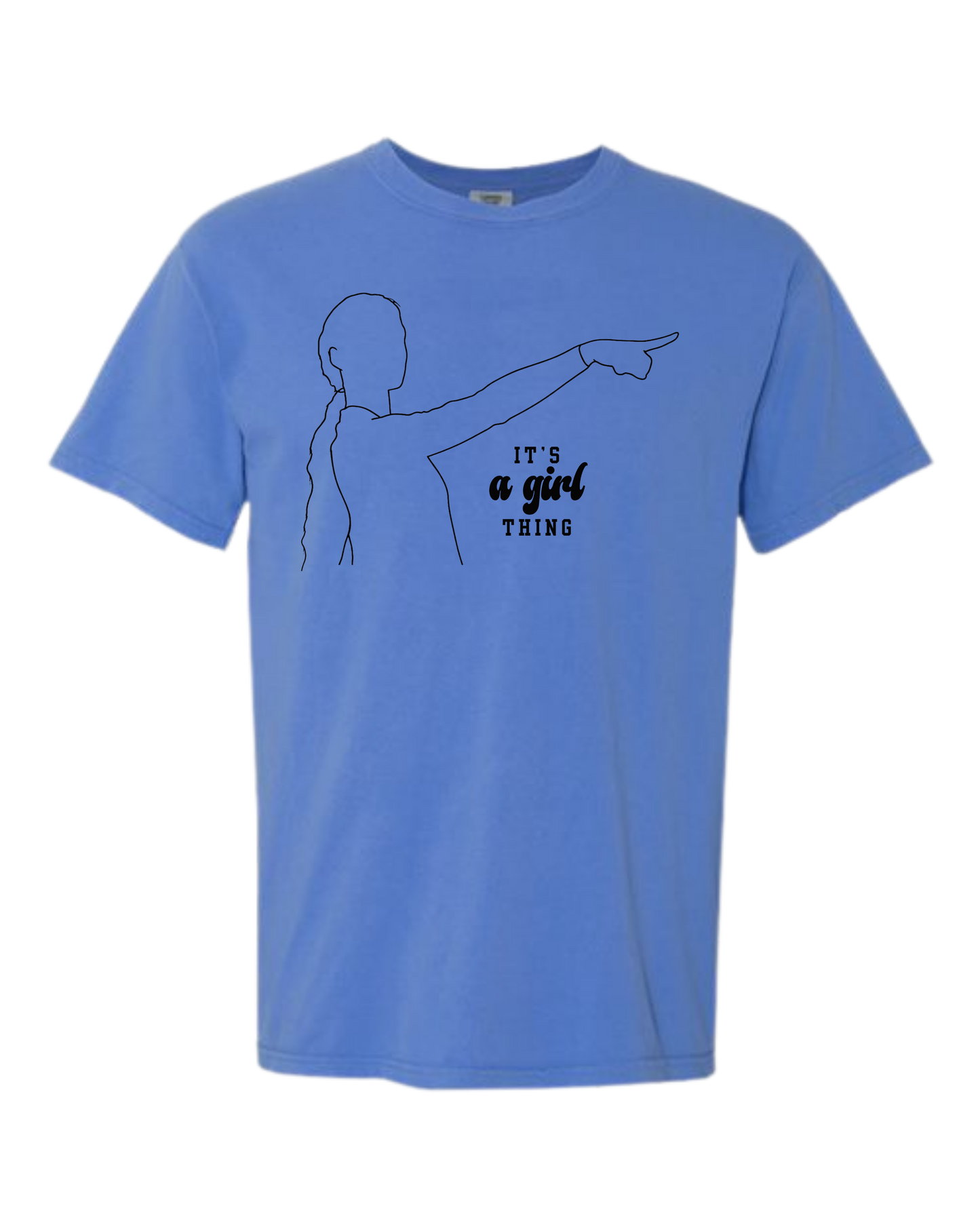 It's A Girl Thing - Comfort Colors - Heavyweight Unisex Tee - Blues