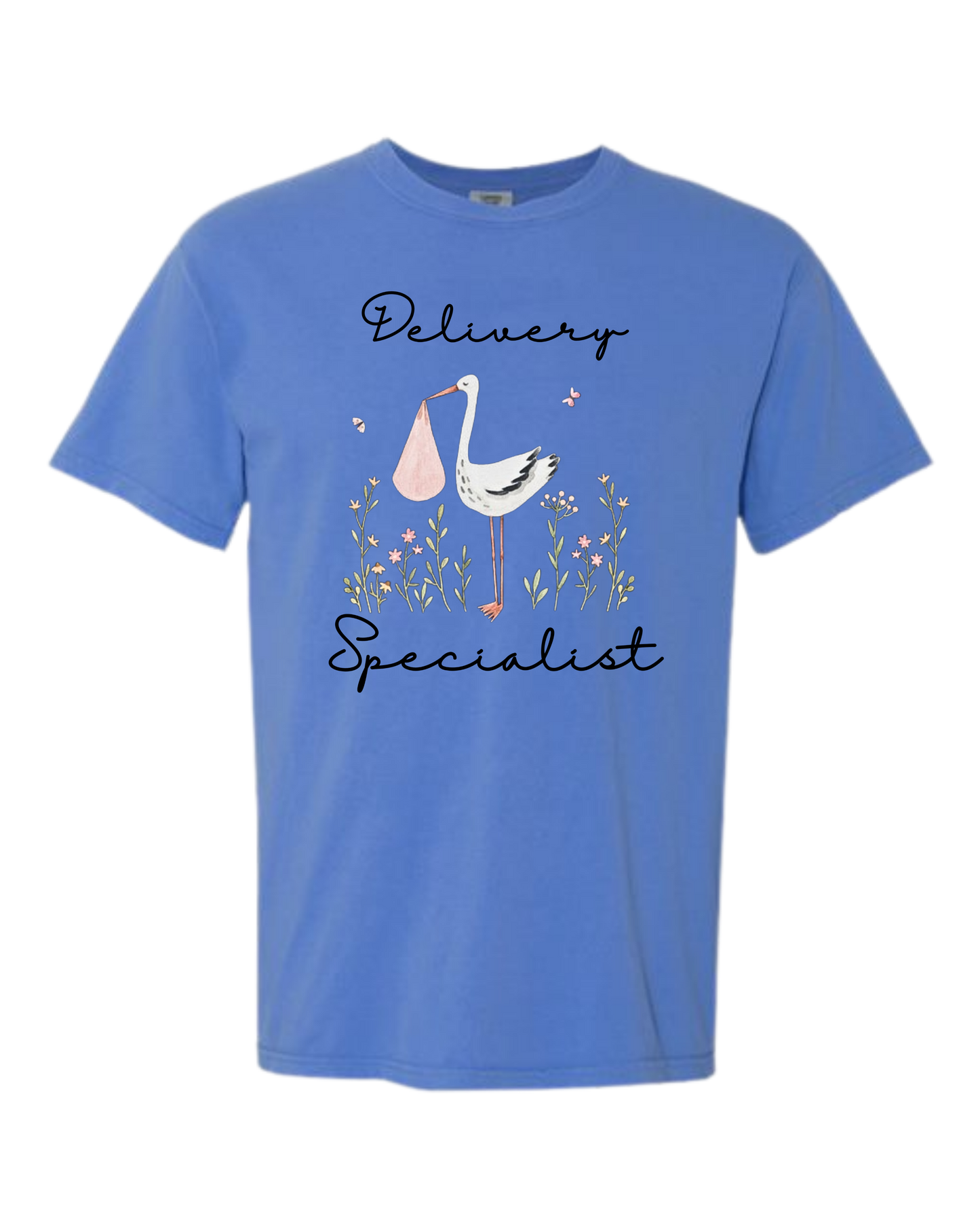 Delivery Specialist - Comfort Colors - Heavyweight Unisex Tee - Blues