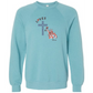 Loves Jesus & America too - Sponge Fleece Raglan Sweatshirt - Blues, Greens, Purple, and Black