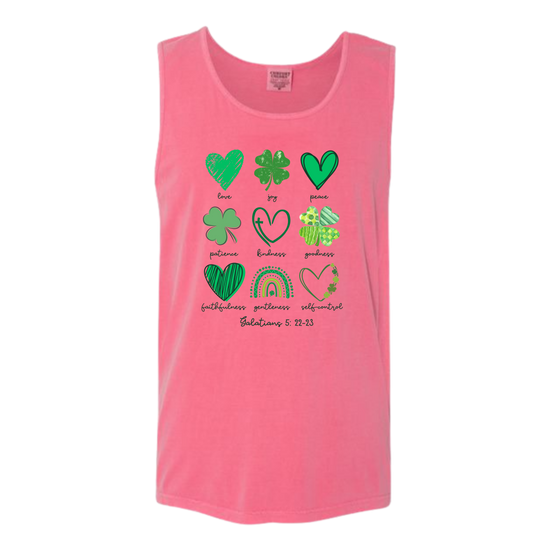 Galatians 5 - St Patrick's Day - Comfort Colors - Unisex Tank - Assorted Colors