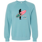 Mana in My Soul - Sponge Fleece Raglan Sweatshirt - Blues, Greens, Purple, and Black