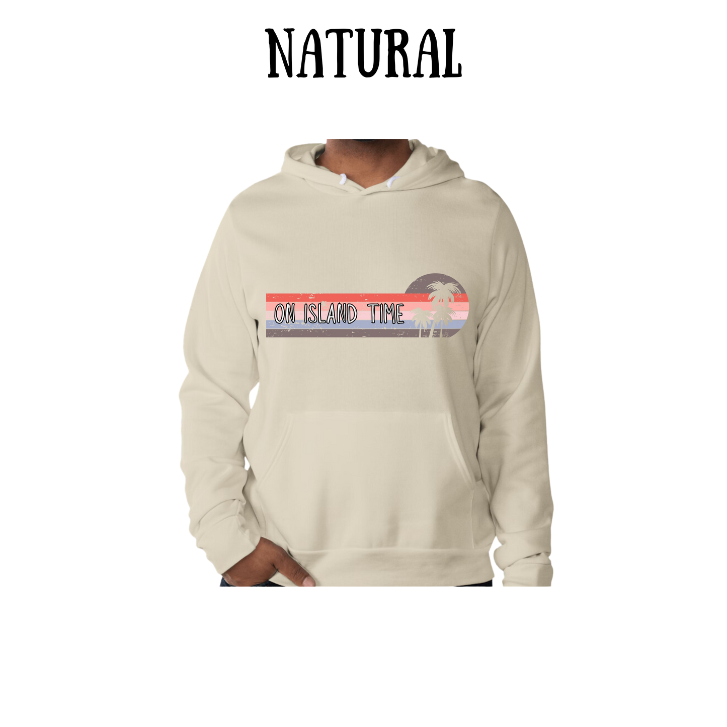 VP - On Island Time - Sponge Fleece Hoodie - Greens, Neutrals