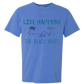 Life Happens The Beach Helps - Comfort Colors - Heavyweight Unisex Tee - Blues