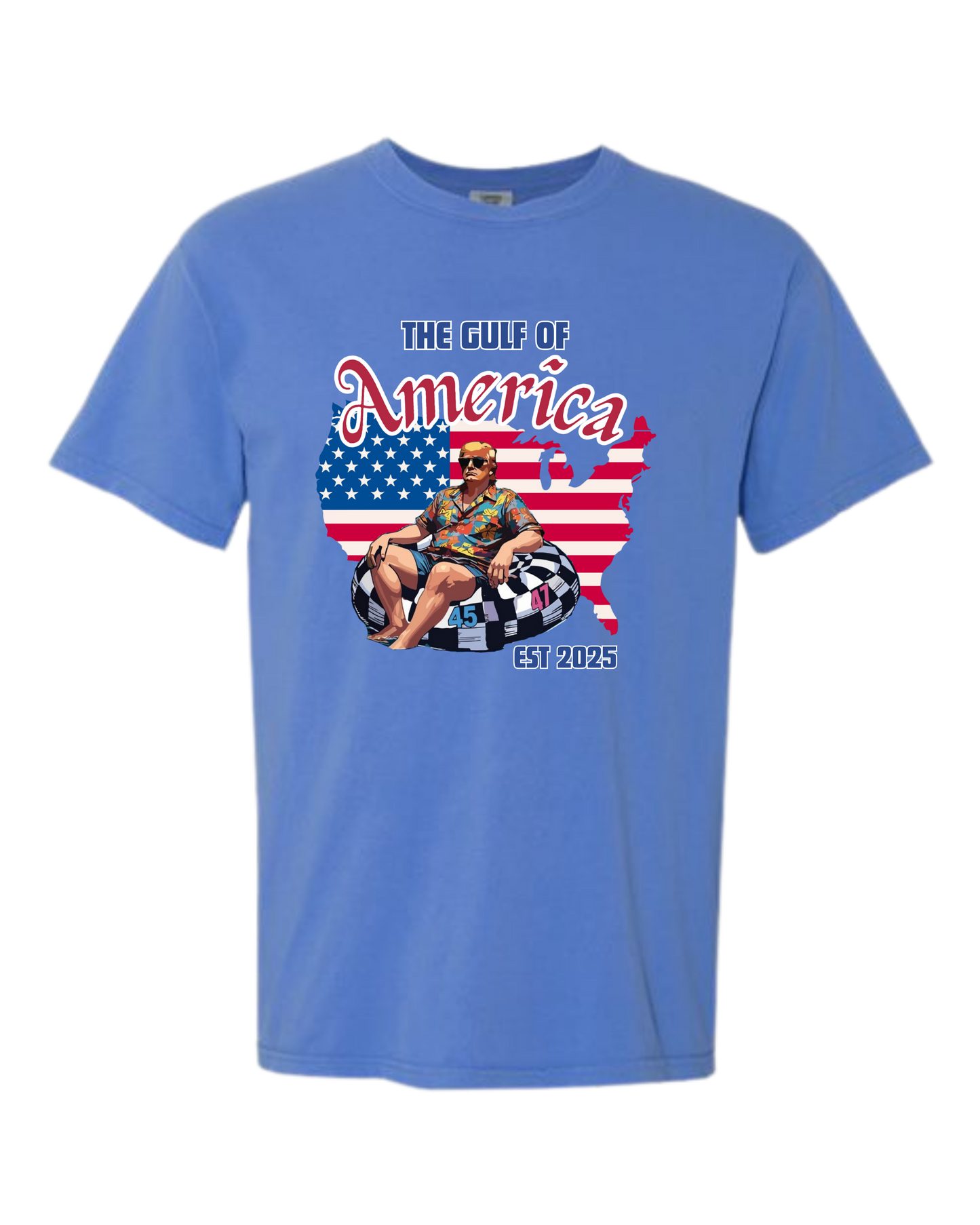 The Gulf of America - Comfort Colors - Heavyweight Unisex Tee - Blues