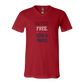 Saved. Free. Loud & Proud - Bella+Canvas - Unisex V-Neck - Assorted Colors