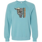 Dragon Energy - Sponge Fleece Raglan Sweatshirt - Blues, Greens, Purple, and Black
