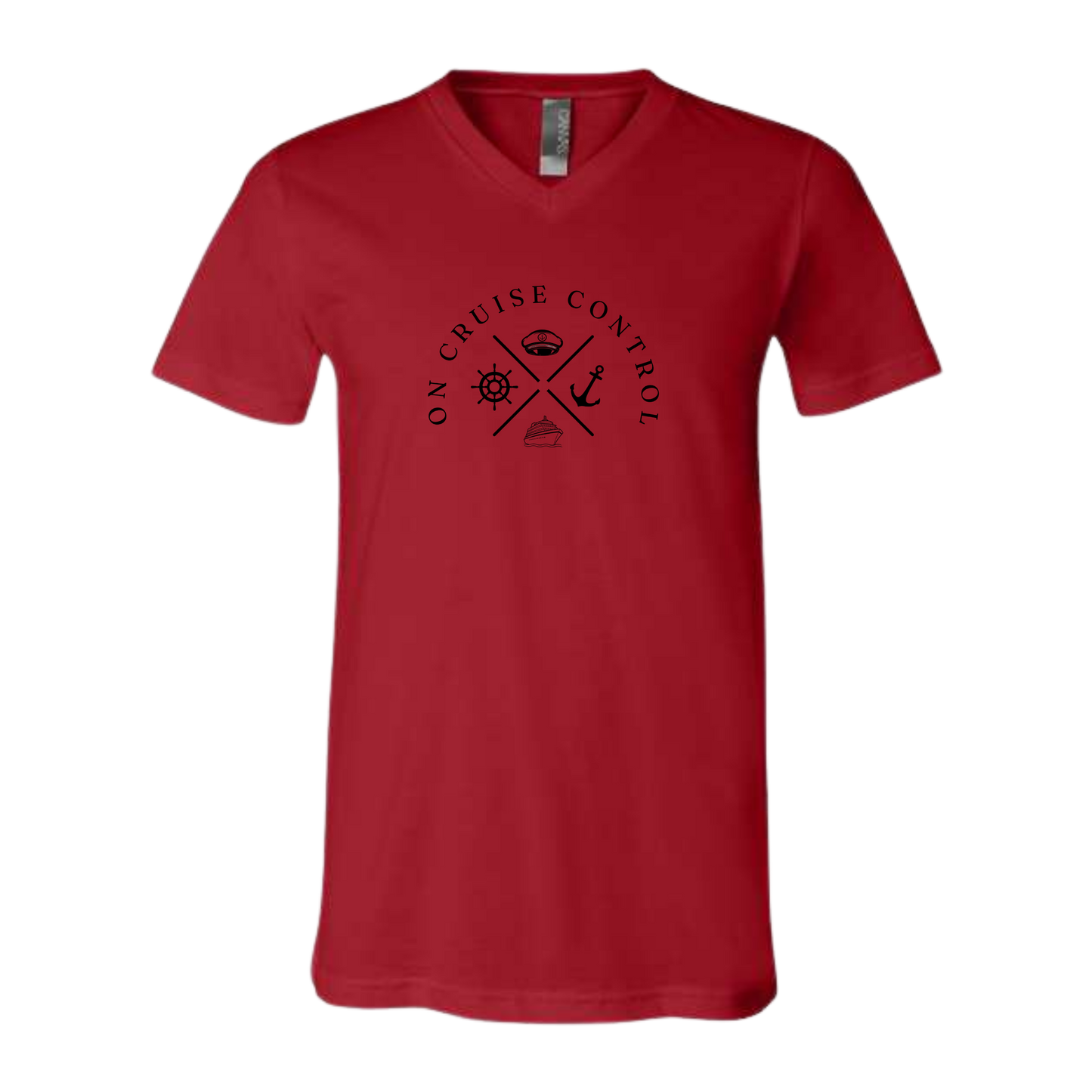 On Cruise Control - Bella+Canvas - Unisex V-Neck - Assorted Colors
