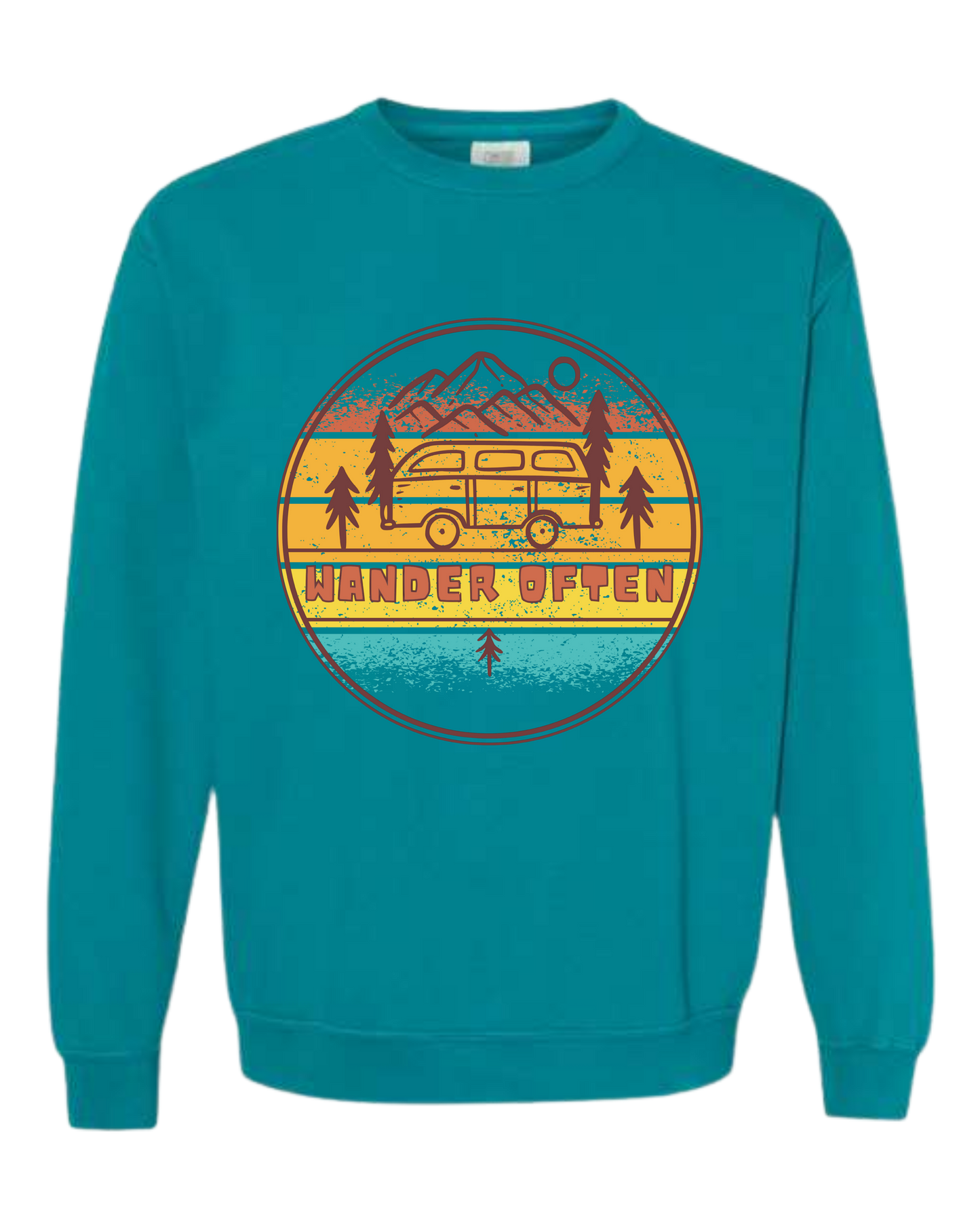 Wander Often - Comfort Colors - Sweatshirt - Blues