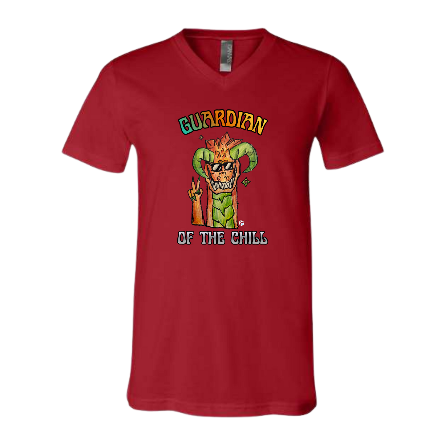 Guardian of The Chill - Bella+Canvas - Unisex V-Neck - Assorted Colors