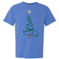 Jesus Tree - Comfort Colors - Heavyweight Unisex Tee - Blues