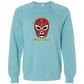 Masked Because We Are Unstable - Sponge Fleece Raglan Sweatshirt - Blues, Greens, Purple, and Black
