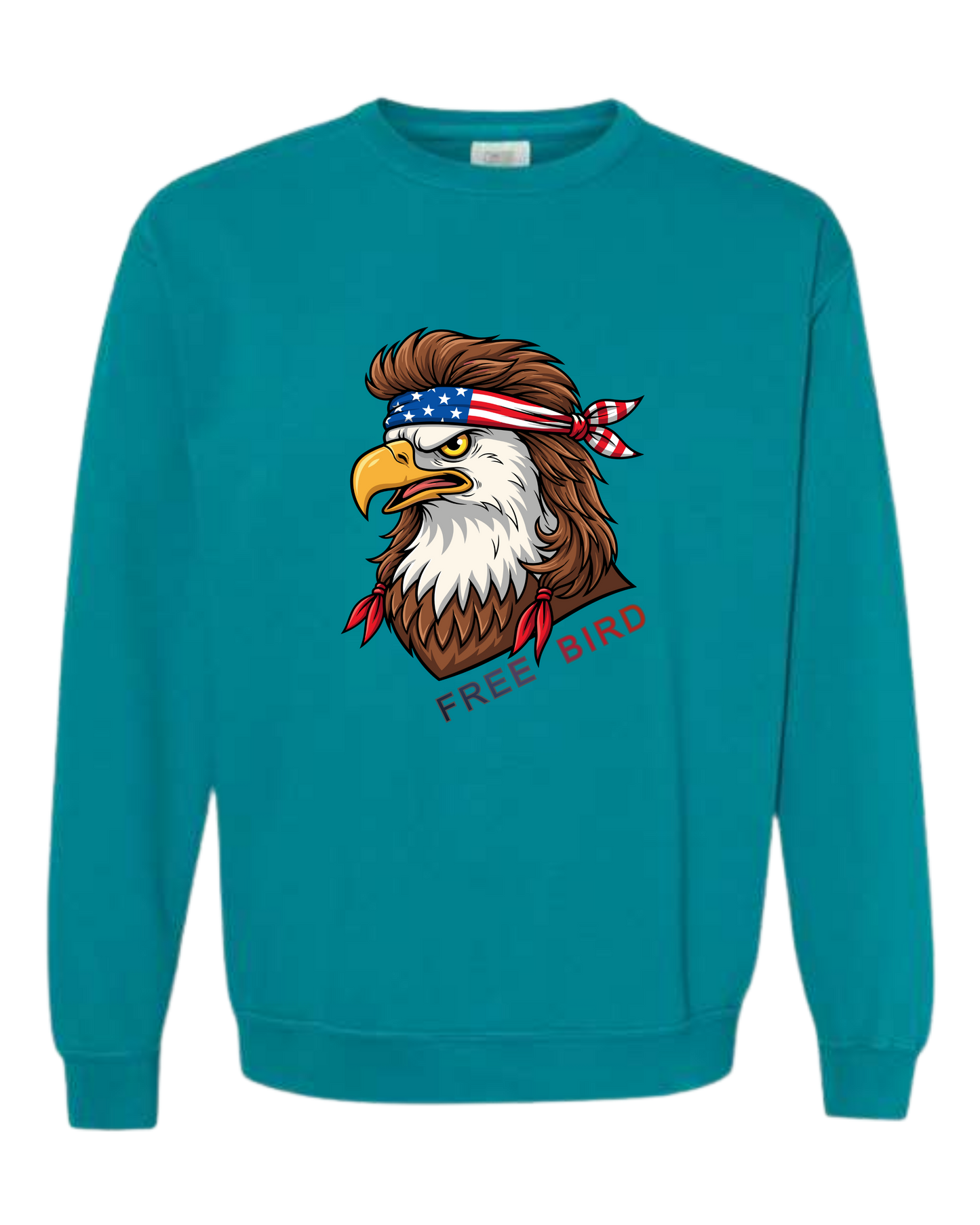 Rockin Free Bird - Comfort Colors - Sweatshirt - Blues