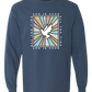 God Is Good - Comfort Colors - Heavyweight Long Sleeve Tee - Blues & Greens
