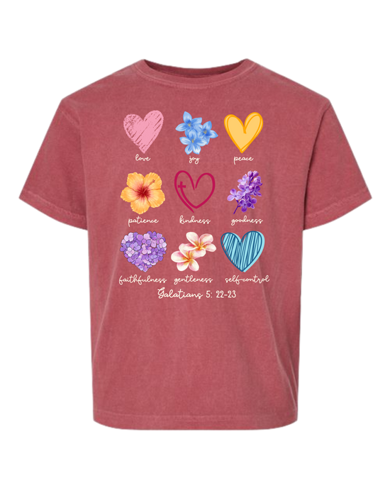 Galatians 5 - Spring - Comfort Colors - Heavyweight Youth Tee - Assorted Colors