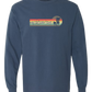 On Island Time - Comfort Colors - Heavyweight Long Sleeve Tee - Blues & Greens