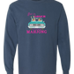 Get in Loser We're Playing Mahjong - Comfort Colors - Heavyweight Long Sleeve Tee - Blues & Greens