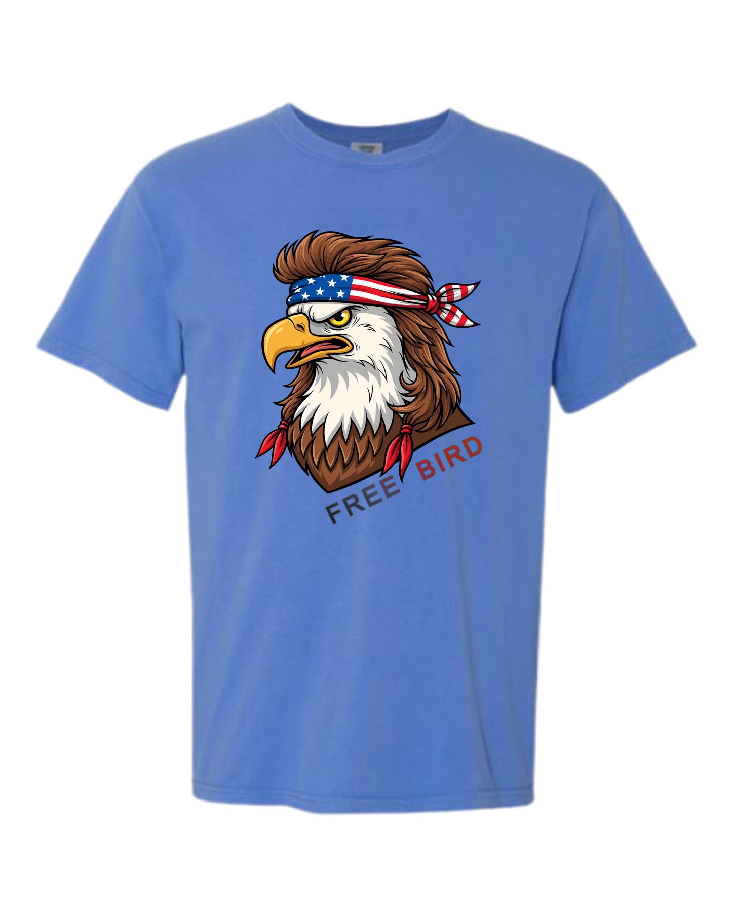 Rockin Free Bird - Comfort Colors - Heavyweight Unisex Tee - Blues