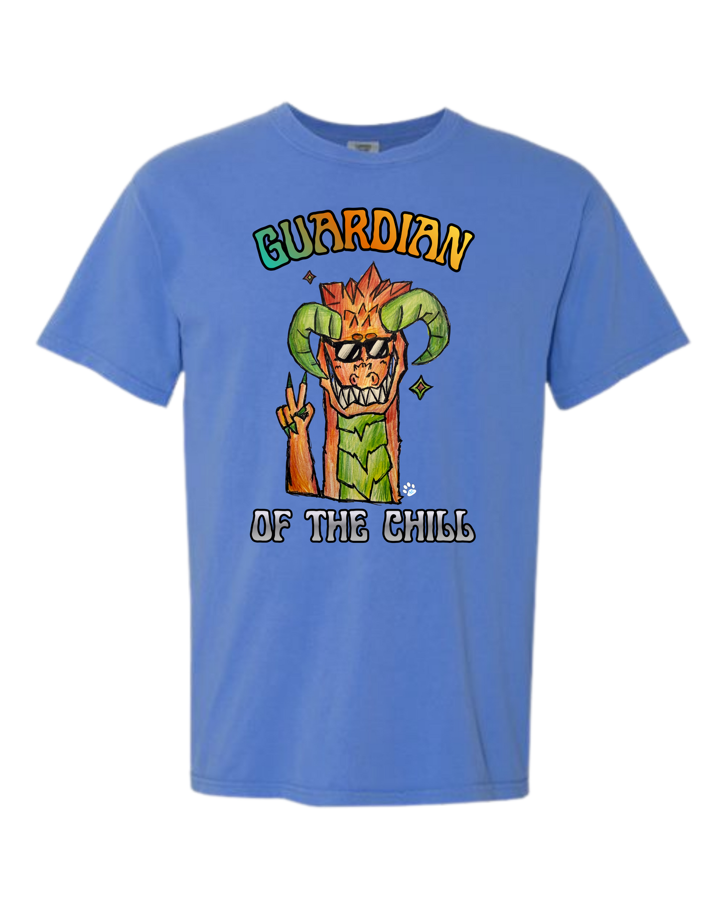 Guardian of The Chill - Comfort Colors - Heavyweight Unisex Tee - Blues