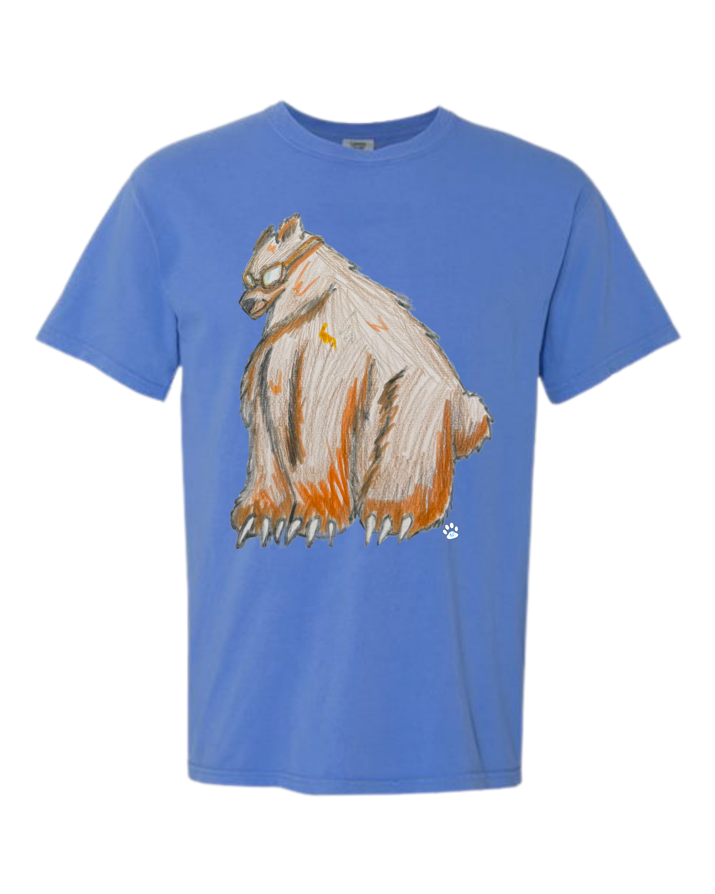 Muscle Bear - Comfort Colors - Heavyweight Unisex Tee - Blues