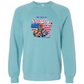 The Gulf of America - Sponge Fleece Raglan Sweatshirt - Blues, Greens, Purple, and Black