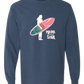 Mana in My Soul - Comfort Colors - Heavyweight Long Sleeve Tee - Blues & Greens