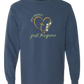 Not Perfect Just Forgiven - Comfort Colors - Heavyweight Long Sleeve Tee - Blues & Greens