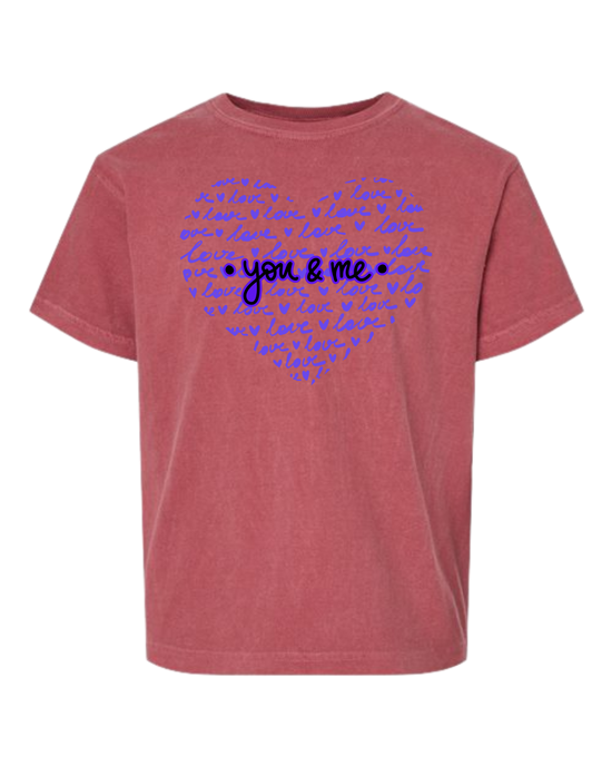 You & Me - Comfort Colors - Heavyweight Youth Tee - Assorted Colors