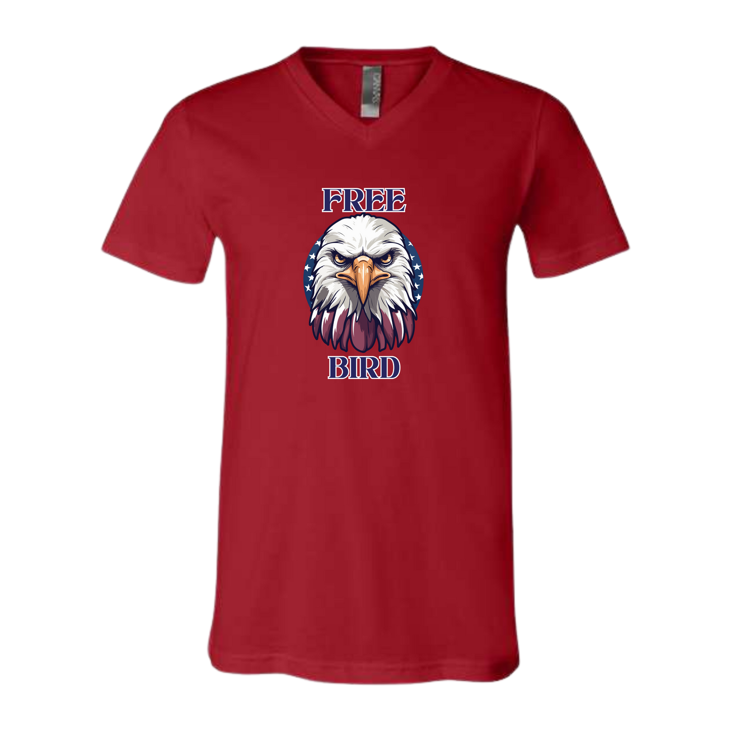 Free Bird - Bella+Canvas - Unisex V-Neck - Assorted Colors
